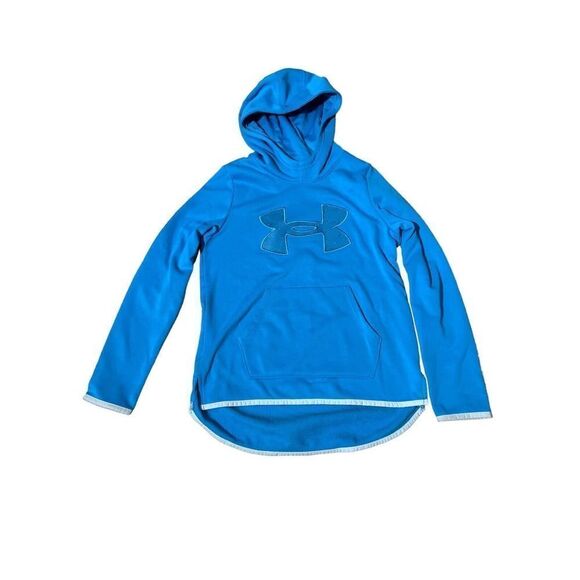 Under Armour Youth Medium Light Blue Hoodie Loose - Picture 1 of 5